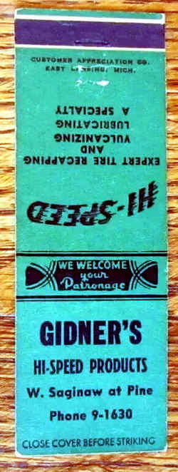 Hi-Speed Gas (HiSpeed Gas) - Matchbook Lansing (newer photo)